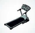 Treadmill. Vector drawing