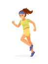 Running girl vector