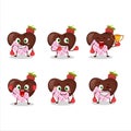 A sporty strawberry chocolate love boxing athlete cartoon mascot design