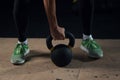 Sporty Woman Working Out in Gym Royalty Free Stock Photo