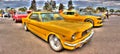 Sporty yellow Ford Mustang