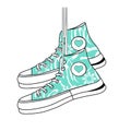 SportyTeal Girly Sneakers