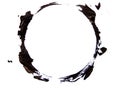 Round black blot Royalty Free Stock Photo