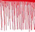 A spot of blood. Stains blood splatter. Vector illustration on isolated background.