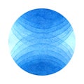 Spot circle watercolor blot blue with gradient