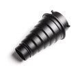 Spot conical attachment for studio flash on white background Royalty Free Stock Photo