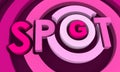 Spot-g text symbol Royalty Free Stock Photo