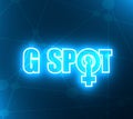 Spot-g text symbol Royalty Free Stock Photo