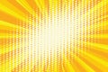 Spot light on the yellow retro background Royalty Free Stock Photo