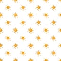 Spot of orange honey pattern