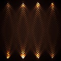 Spot photometric lights. Metal textured surface