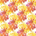 Spot raster watercolor seamless pattern Royalty Free Stock Photo