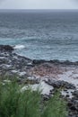 Spot of the Spouting Horn in Koloa, Kauai, Hawaii, USA Royalty Free Stock Photo