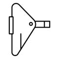 Spot welding icon, outline style