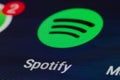 Spotify app Royalty Free Stock Photo