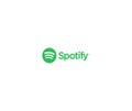 Spotify logo editorial illustrative on white background Royalty Free Stock Photo