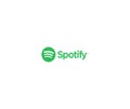 Spotify logo editorial illustrative on white background