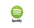 Spotify logo editorial illustrative on white background