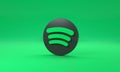 Spotify logo with space for text and graphics on green background