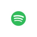 Spotify logo white background editorial illustrative