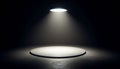 Spotlight Empty Stage Product Display Presentation Podium Dark Room Minimalism Studio Design Clean Backdrop Commercial Space Royalty Free Stock Photo