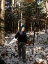 Spotlight Female Hiker Royalty Free Stock Photo