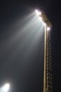 Spotlight of football stadium