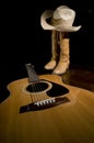 Guitar and Cowboy Boots