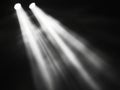 Spotlight Light Rays on Dark Background Royalty Free Stock Photo