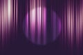 Spotlight on purple movie theater curtains background