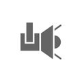 Spotlight, searchlight icon. Element of materia flat tools icon