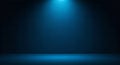 Blue Gradient Background with Spotlight Effect Royalty Free Stock Photo