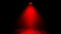 Spotlight stage with smoke on black background. Red light projector illuminated for concert and game Stock illustration Royalty Free Stock Photo