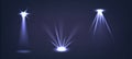 Spotlights Beams, Realistic 3d Vector Ceiling and Floor Focused, Intense Light Projections Provide Targeted Illumination