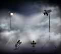 Spotlights Fog Realistic Image