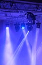 Spotlights and laser beams. Concert light Royalty Free Stock Photo