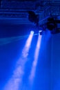Spotlights and laser beams. Concert light. Royalty Free Stock Photo