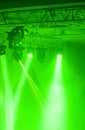 Spotlights and laser beams. Concert light. Royalty Free Stock Photo