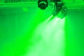 Spotlights and laser beams. Concert light. Stage lights. Royalty Free Stock Photo