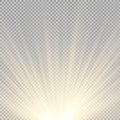 Spotlights scene light effects. Vector illustration Royalty Free Stock Photo