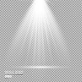 Spotlights scene light effects. Vector illustration Royalty Free Stock Photo