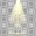 Spotlights scene light effects. Vector illustration Royalty Free Stock Photo