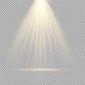 Spotlights scene light effects. Vector illustration Royalty Free Stock Photo