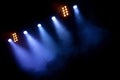 Spotlights at the Stage or Concert Royalty Free Stock Photo