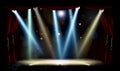 Spotlights Theater Stage Royalty Free Stock Photo