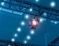 Spotlights on theatre stage Royalty Free Stock Photo