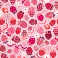 Plaid strawberries Valentine`s Day kitch trendy lovecore aesthetic