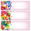 Spots of varicoloured paint Royalty Free Stock Photo