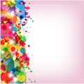 Spots of varicoloured paint Royalty Free Stock Photo