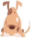 Spotted dog or puppy cartoon character Royalty Free Stock Photo